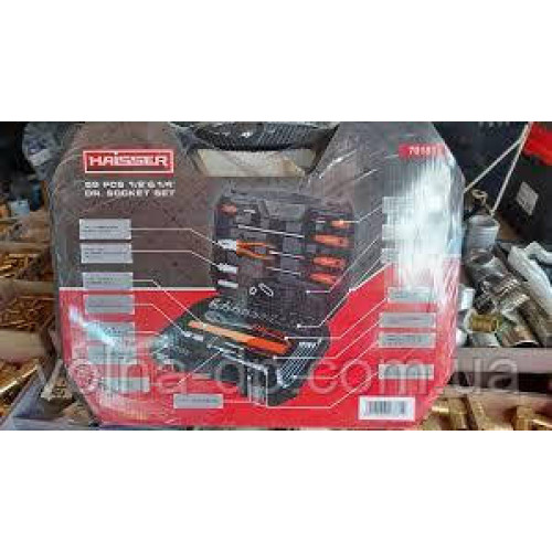 Набір інструментів професiйний 1/2" i 1/4" 58 од. HAISSER Набір інструментів професiйний 1/2" i 1/4" 58 од. HAISSER