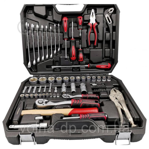 Набір ручного інструменту Haisser 1/2" та 1/4' 72 шт Набір ручного інструменту Haisser 1/2" та 1/4' 72 шт