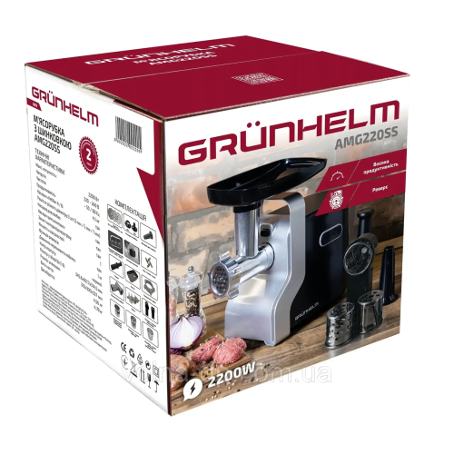 М'ясорубка Grunhelm AMG220SS М'ясорубка Grunhelm AMG220SS