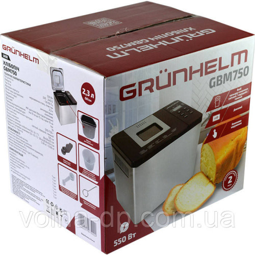 Хлібопічка Grunhelm GBM750 Хлібопічка Grunhelm GBM750