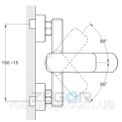 Змішувач для ванни Zegor LEB 3