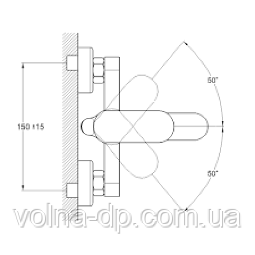 Змішувач для ванни ZEGOR GAB3-A136