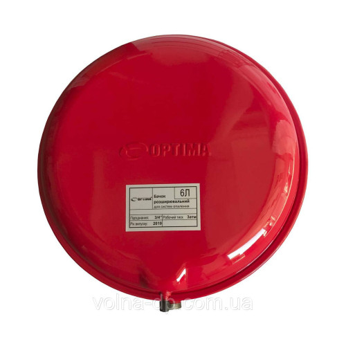 Бак Optima плоский для систем опалення 6 л