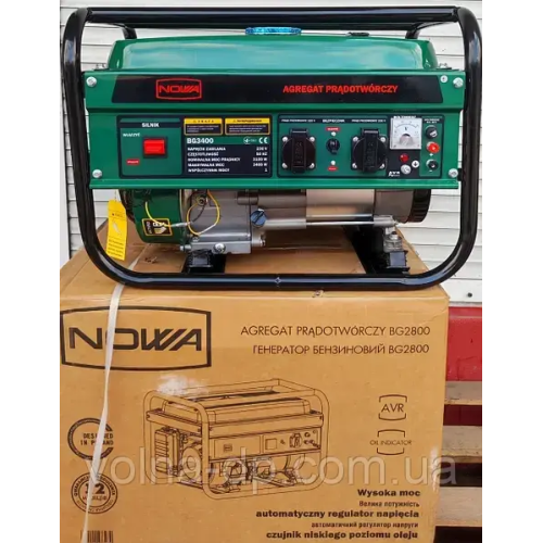 Генератор бензиновий NOWA BG2800 (Безкотова доставка)