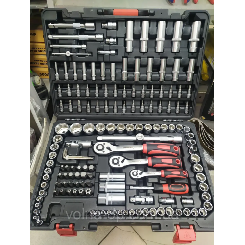 Набір інструментів професійний 1/2 і 3/8 і 1/4 151 одиниця HAISSER 70220 Набір інструментів професійний 1/2 і 3/8 і 1/4 151 одиниця HAISSER 70220