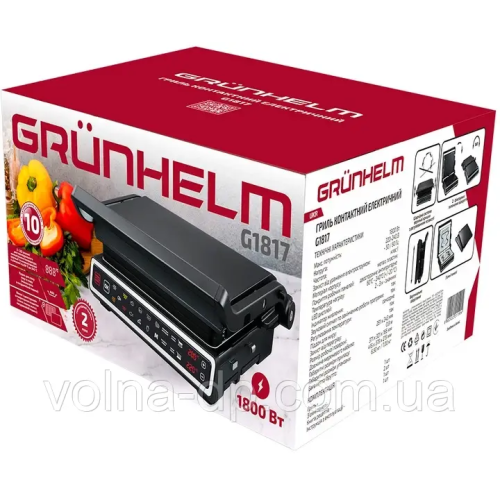 Гриль контактний GRUNHELM G1817 1800 Вт Гриль контактний GRUNHELM G1817 1800 Вт