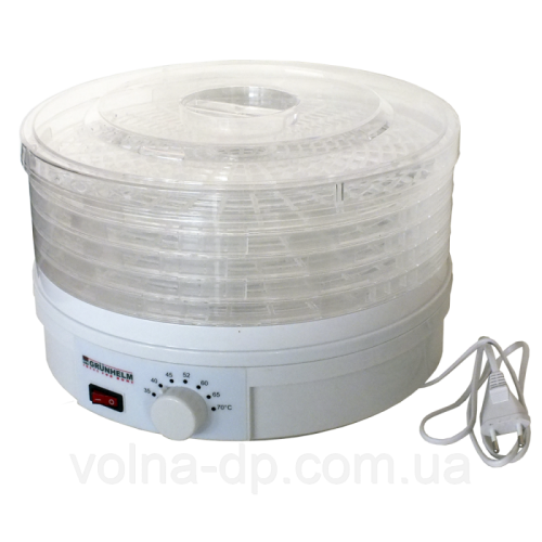 Сушарка для овочів та фруктів GRUNHELM BY1102 Сушарка для овочів та фруктів GRUNHELM BY1102