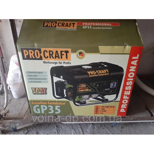 Генератор бензиновий PROCRAFT GP35