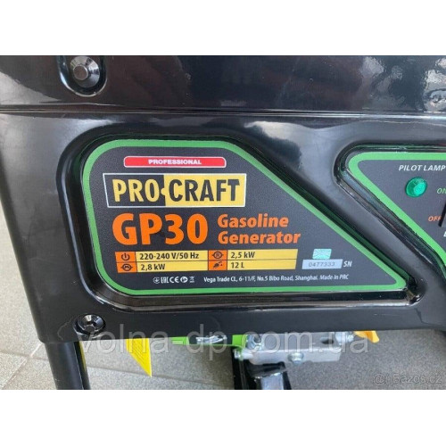 Генератор бензиновий Procraft GP30