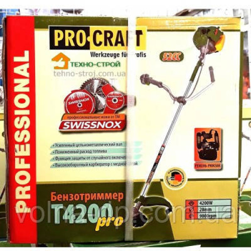 Коса бензинова Procraft T4200 PRO Коса бензинова Procraft T4200 PRO