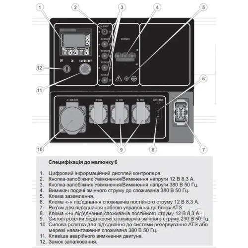 Генератор дизельний Vitals Professional EWI 10-3daps - Генератор дизельний Vitals Professional EWI 10-3daps -