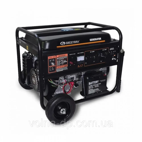 Генератор бензиновий GREENMAX MB9000EB3 7.0/7.5 кВт, трифазний, з електрозапуском