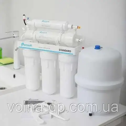 Фільтр Зворотного Осмосу Ecosoft Standard З Мінералізатором 6 ступеній Фільтр Зворотного Осмосу Ecosoft Standard З Мінералізатором 6 ступеній