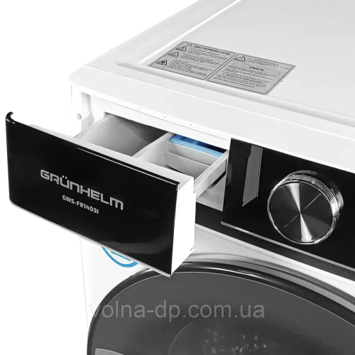 Пральна машина авт. GWS-F814D3I (біла, 8кг. 1400 об.) (GRUNHELM)