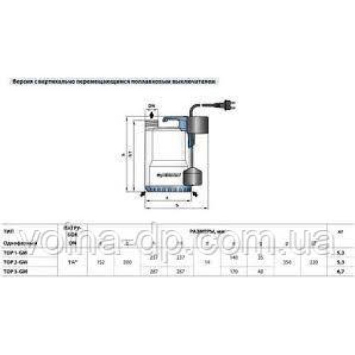 Насос дренажний Pedrollo TOP 2-GM