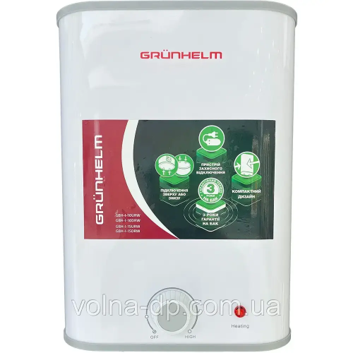 Водонагрівач (Бойлер) Grunhelm GBH I-10URW (під мийку)