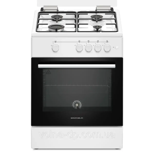 Плита газова біла Grunhelm G4FG6612W-0