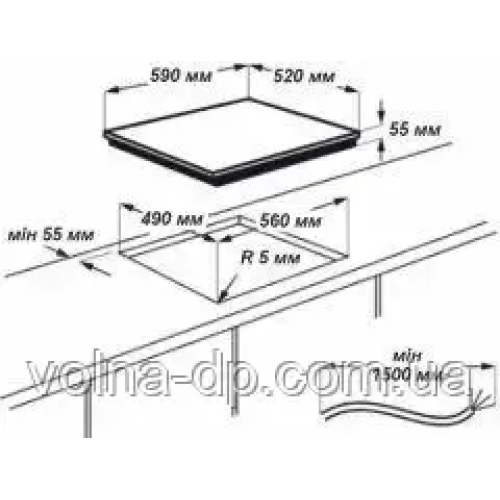 Варильна поверхня склокерамічна Grunhelm GPC 610 B Варильна поверхня склокерамічна Grunhelm GPC 610 B
