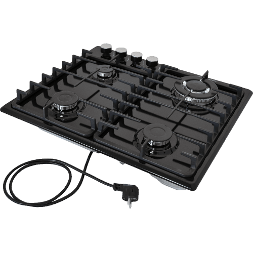 Варильна газова поверхня Grunhelm GPG 6356 BEF з чавунними решітками Варильна газова поверхня Grunhelm GPG 6356 BEF з чавунними решітками