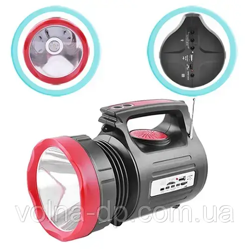 Світлодіодний акумуляторний ліхтарик GRUNHELM GR-1908T (5W+22LED, 3х2000mAh) Світлодіодний акумуляторний ліхтарик GRUNHELM GR-1908T (5W+22LED, 3х2000mAh)