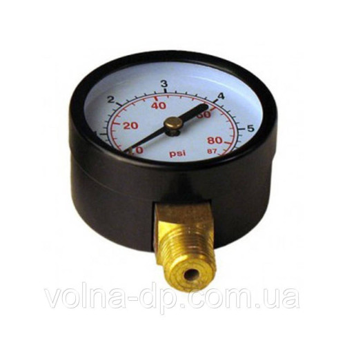 Манометр 6 атм. 60мм сталевий корпус Манометр 6 атм. 60мм сталевий корпус