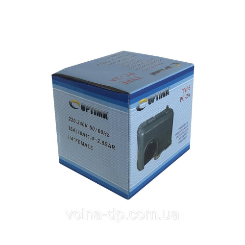 Реле тиску із захистом сухого ходу OPTIMA РС-2А
