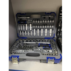 Набір інструментів професійний 1/4" і 1/2" 108 од. Haisser BLACK 70255