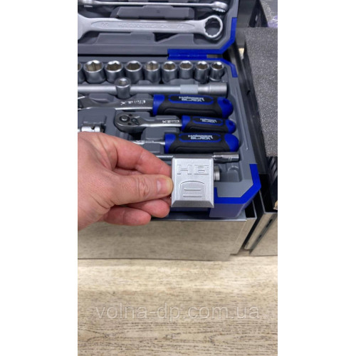 Набір інструментів професійний 1/4" і 1/2" 108 од. Haisser BLACK 70255 Набір інструментів професійний 1/4" і 1/2" 108 од. Haisser BLACK 70255