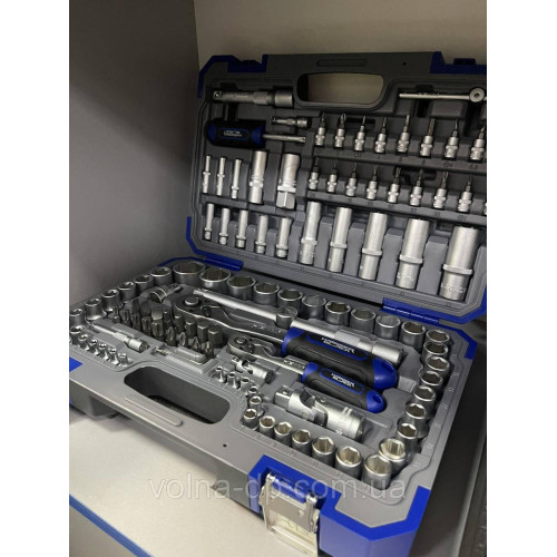 Набір інструментів професійний 1/4" і 1/2" 108 од. Haisser BLACK 70255 Набір інструментів професійний 1/4" і 1/2" 108 од. Haisser BLACK 70255