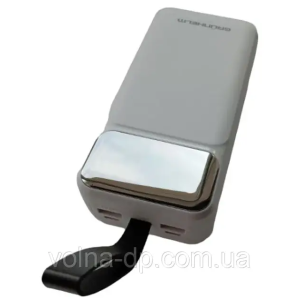 Повербанк портативна батарея 30.000 mAh. білий — GP-30WQC. швидке заряджання 22.5W GRUNHELM