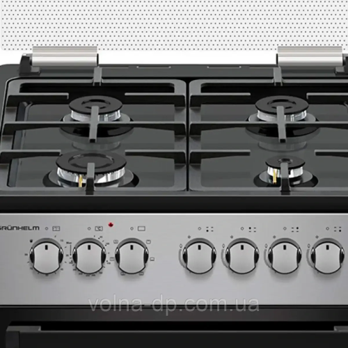 Кухонна плита газ + електро GRUNHELM F661234GB