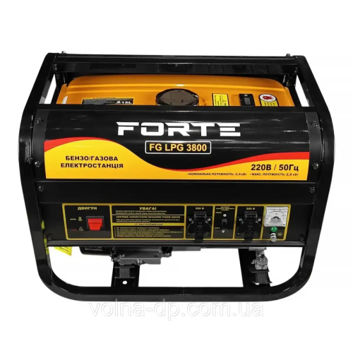 Генератор бензо-газовий Forte FG LPG 3800 Генератор бензо-газовий Forte FG LPG 3800