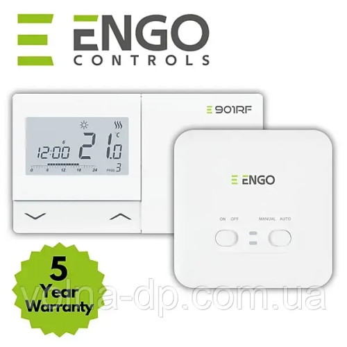 Програмований бездротовий терморегулятор Engo E901-RF Програмований бездротовий терморегулятор Engo E901-RF