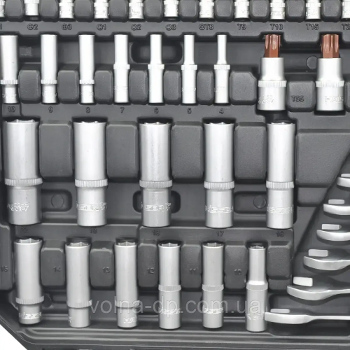 Набір інструментів професійний 1/2" і 3/8" і 1/4" 216 од. HAISSER (70234) Набір інструментів професійний 1/2" і 3/8" і 1/4" 216 од. HAISSER (70234)