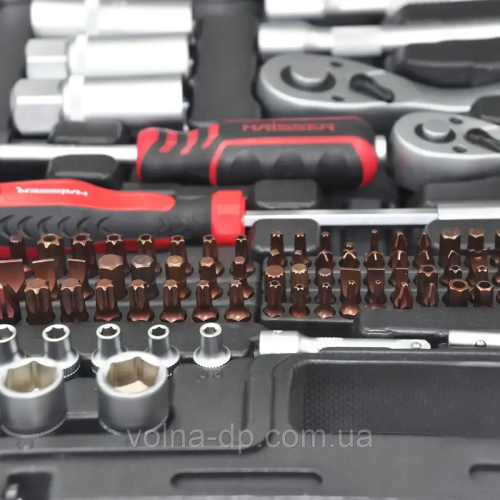 Набір інструментів професійний 1/2" і 3/8" і 1/4" 216 од. HAISSER (70234) Набір інструментів професійний 1/2" і 3/8" і 1/4" 216 од. HAISSER (70234)
