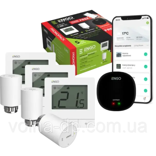 Термостатическая головка беспроводная Engo ETRV-M28 M28x1,5 (932250767)