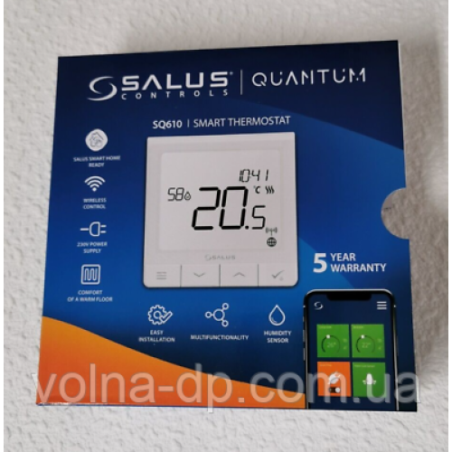 Терморегулятор Salus Quantum SQ610 з інтернет керуванням