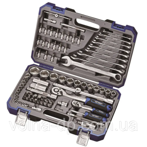 Набір інструментів професійний 1/4" і 1/2" 82 од. Haisser BLACK 70253