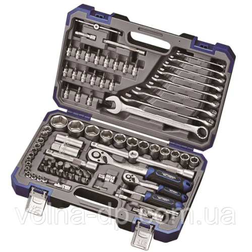 Набір інструментів професійний 1/4" і 1/2" 82 од. Haisser BLACK 70253 Набір інструментів професійний 1/4" і 1/2" 82 од. Haisser BLACK 70253