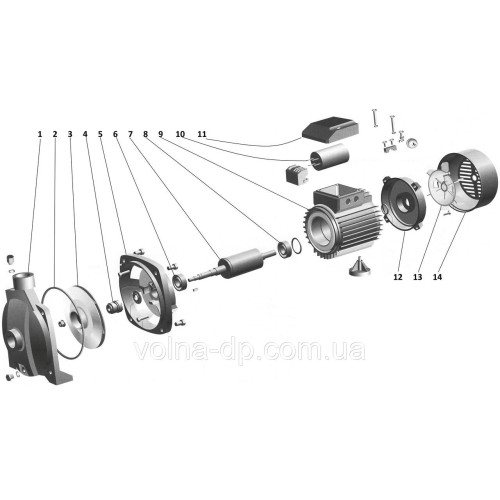 Насос відцентровий Optima CPm 200 1,5кВт Насос відцентровий Optima CPm 200 1,5кВт
