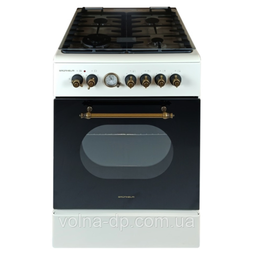 Плита газоелектрична Grunhelm FDR661234BE Бежева