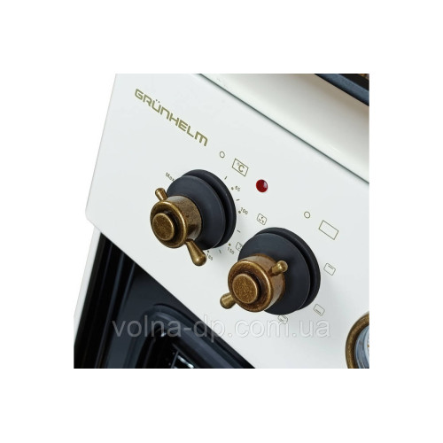 Плита газоелектрична Grunhelm FDR661234BE Бежева