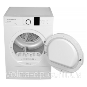 Сушильна машина GDV-T8СD1W  (дісплей, біла, 8кг. конденсаційна) (GRUNHELM)