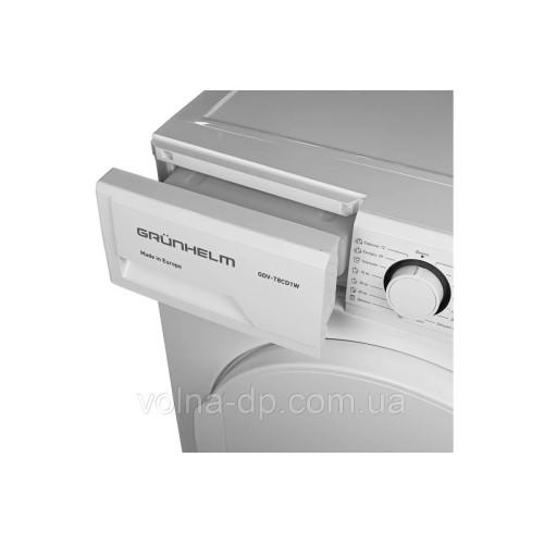 Сушильна машина GDV-T8СD1W (дісплей, біла, 8кг. конденсаційна) (GRUNHELM) Сушильна машина GDV-T8СD1W (дісплей, біла, 8кг. конденсаційна) (GRUNHELM)