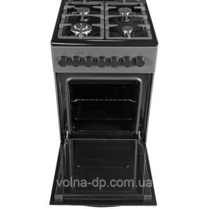 Плита газоелектрична Grunhelm FG5612DG дзеркальна темно-сіра