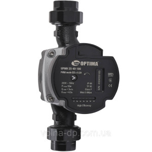 Насос циркуляційний енергоощадний Optima PRIME UPMH 25-40AUTO 180мм + гайки
