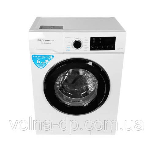 Пральна машина GRUNHELM GWS-F610D2WB-ST((біла,чорний люк,BLDC,інвентор 6кг. 1000 об.) Пральна машина GRUNHELM GWS-F610D2WB-ST((біла,чорний люк,BLDC,інвентор 6кг. 1000 об.)