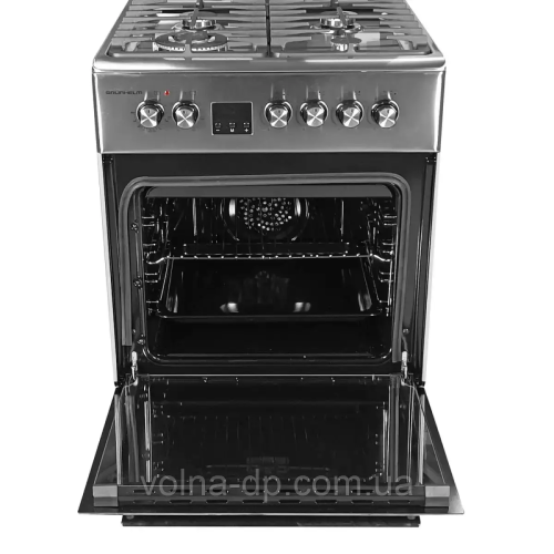 Плита газоелектрична Grunhelm FD66234I Нержавійка Плита газоелектрична Grunhelm FD66234I Нержавійка