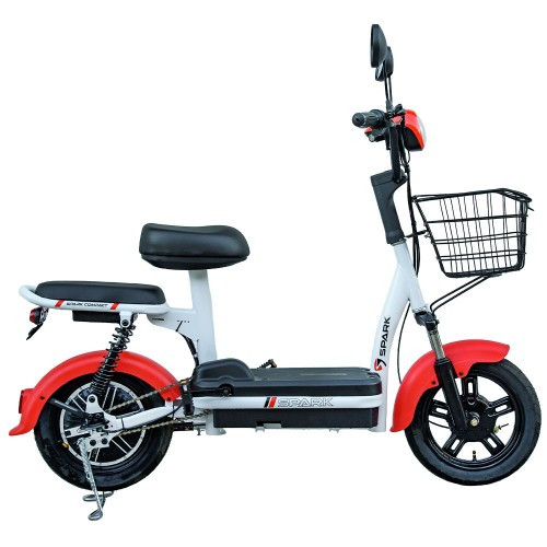 Велосипед з електромотором SPARK COMPACT 14" 48 V / 400 W / 12 Ah Червоний