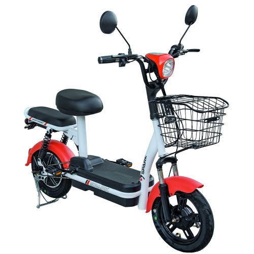 Велосипед з електромотором SPARK COMPACT 14" 48 V / 400 W / 12 Ah Червоний